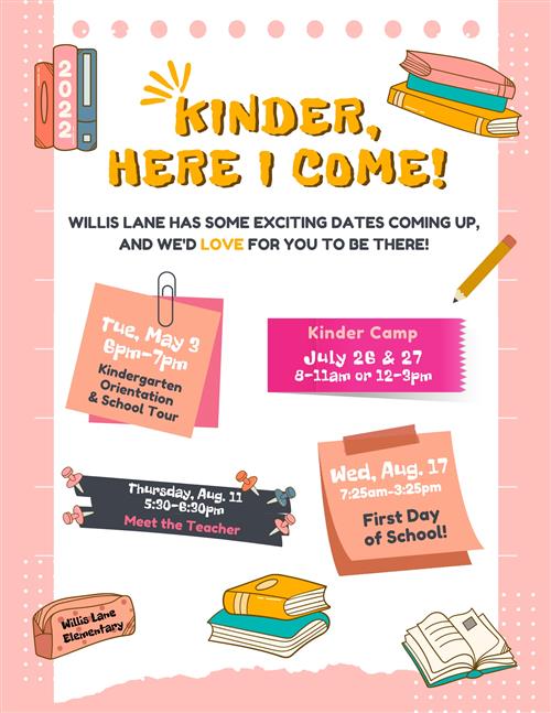 Kinder Flyer with dates